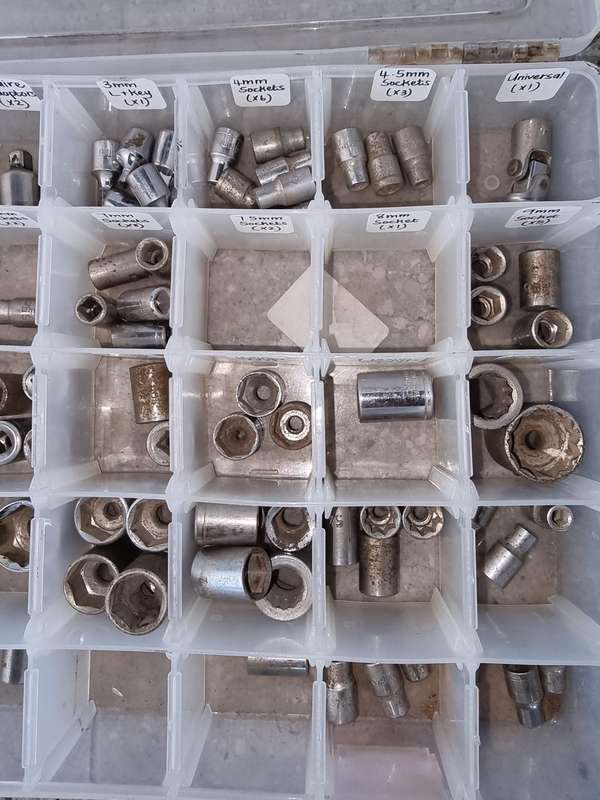 Sockets Various Sizes - Approximately 120