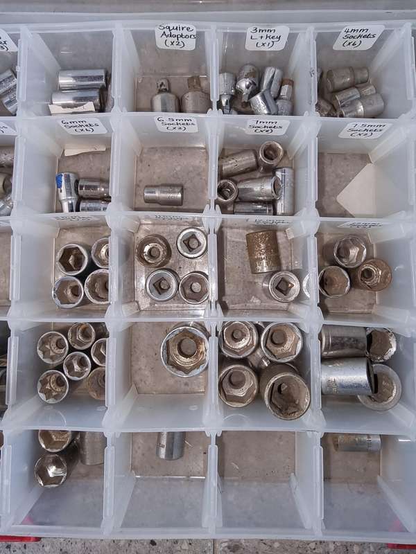 Sockets Various Sizes - Approximately 120