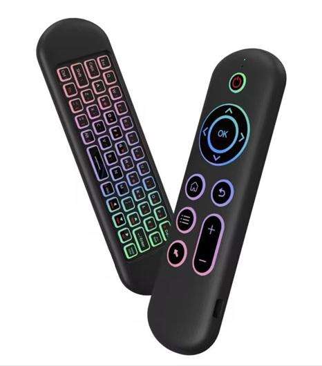 Rechargeable Air Mouse Remote - Mini Keyboard-Wireless 2.4G BT 5.2