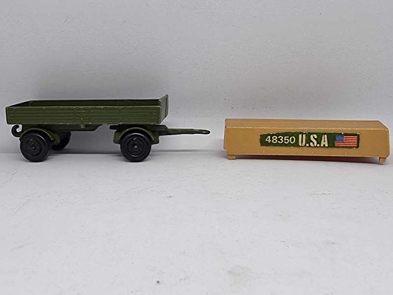 VINTAGE MATCHBOX TP 15  MILITARY MERCEDES TRUCK & TRAILER