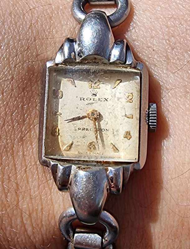 Rolex precision ladies gold watch on sale