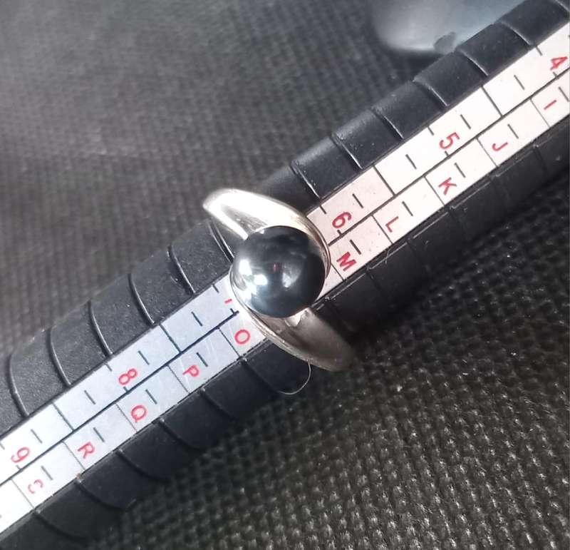 "STUNNING" Black Pearl Ring / 925 Sterling Silver "STATEMENT RING"