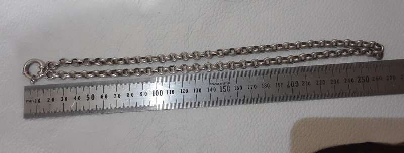 .925 Silver ladies Neck chain 25.8 gr 54 cm long