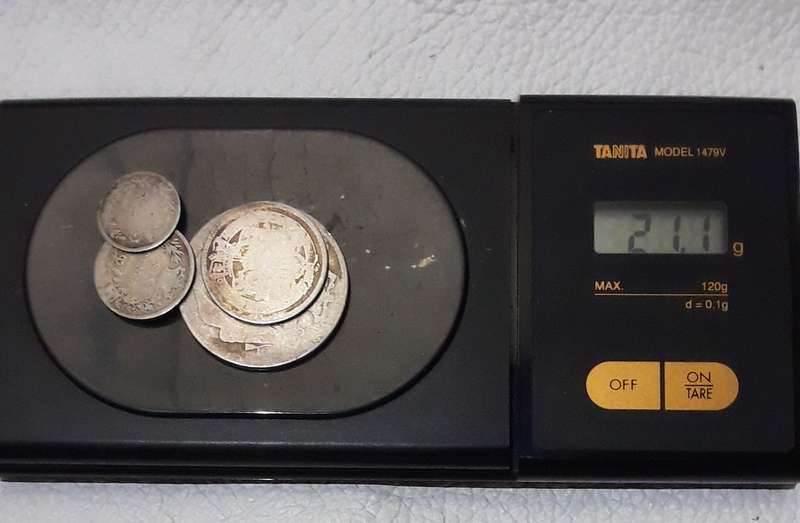 1800's Silver Great Britain coin lot 21.1gr