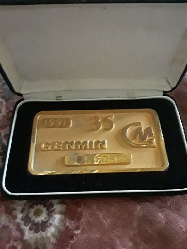 1991 Genmin 35 B.E FORT M paper weight