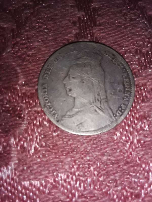 Victoria Del Gratia Brit Regina F:D 1889 Coin