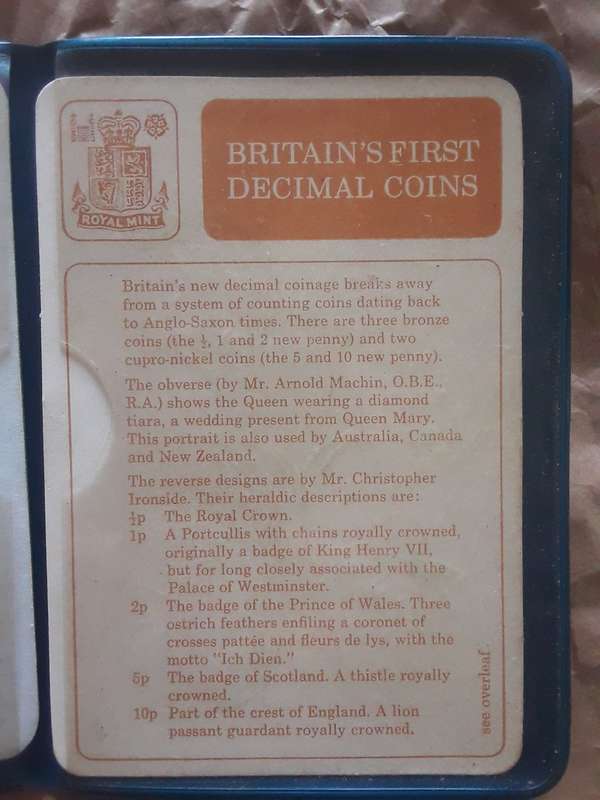 Britain's first decimal coins 1988