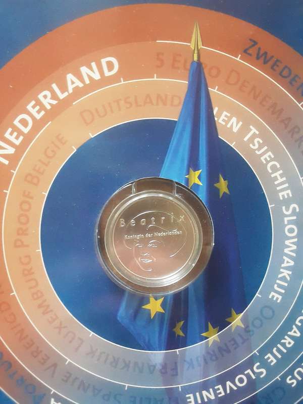 2004 Nederlandse .925 Silver 5 Euro mint condition in booklet