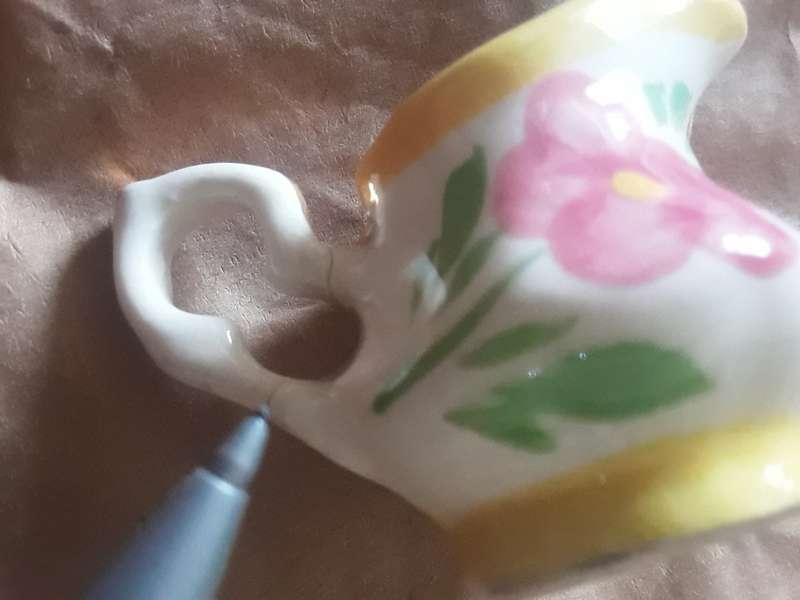 Miniature porcelain tea set