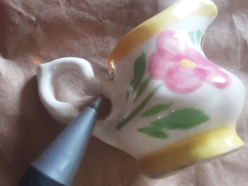 Miniature porcelain tea set