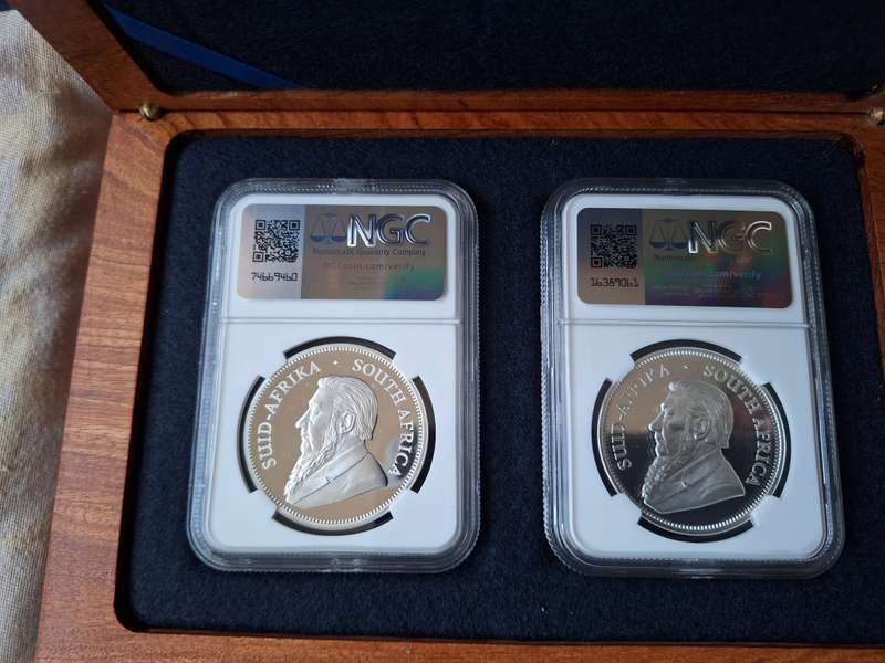 2023 & 2024  SILVER 1OZ KRUGER SET JHB /CPT  PRIVY