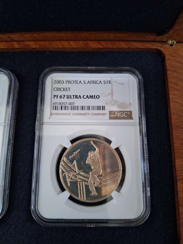 2002 FOOTBALL & 2003 CRICKET SILVER R1 COMBO -NGC GRADED