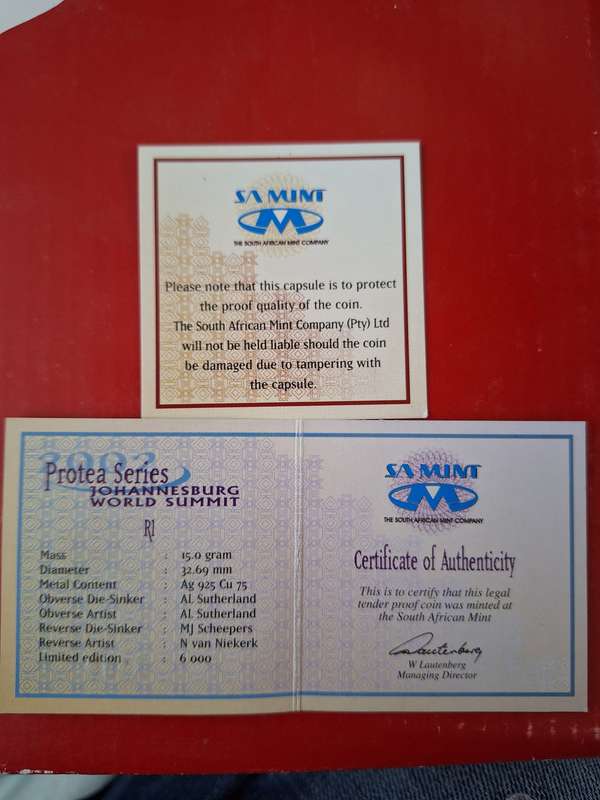 2002 SILVER R1 - PROTEA SERIES -JHB WORLD SUMMIT