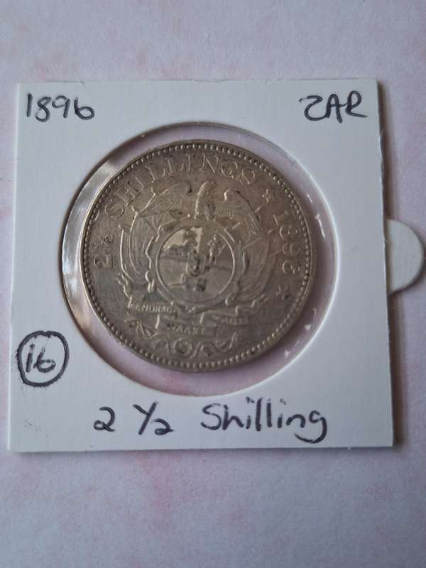 Z.A.R 1896 2 1/2 SHILLINGS