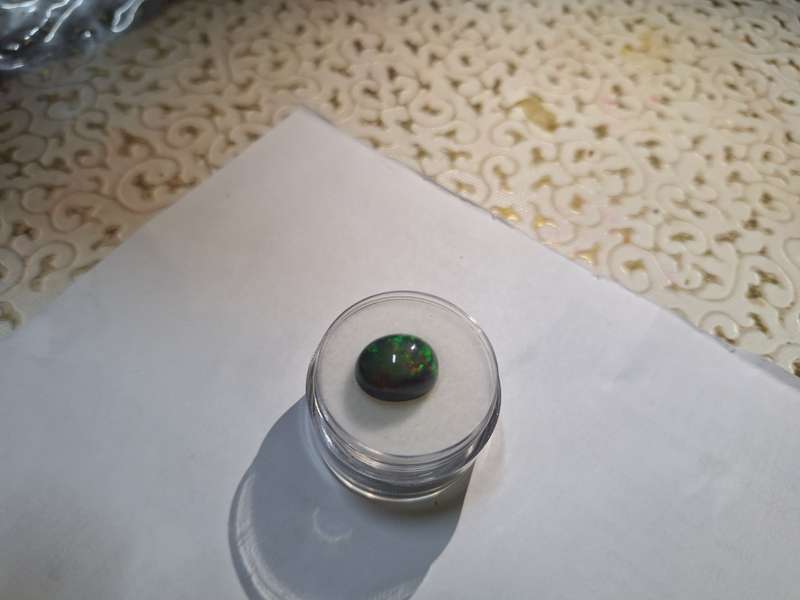 Natural Earth Mined Black Opal -3.98cts