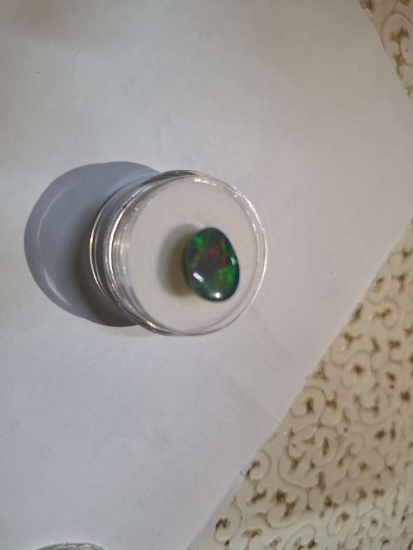 Natural Earth Mined Black Opal -3.98cts