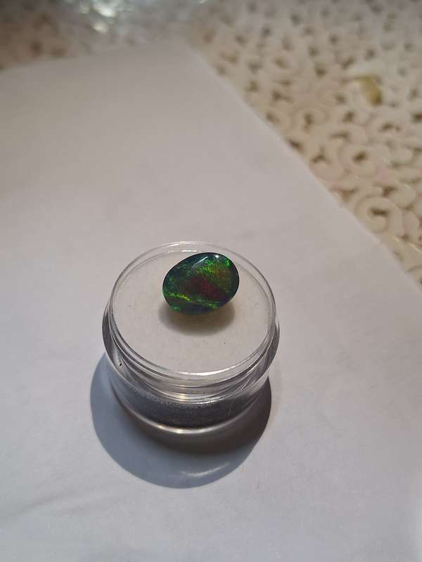 Natural Earth Mined Black Opal -3.98cts
