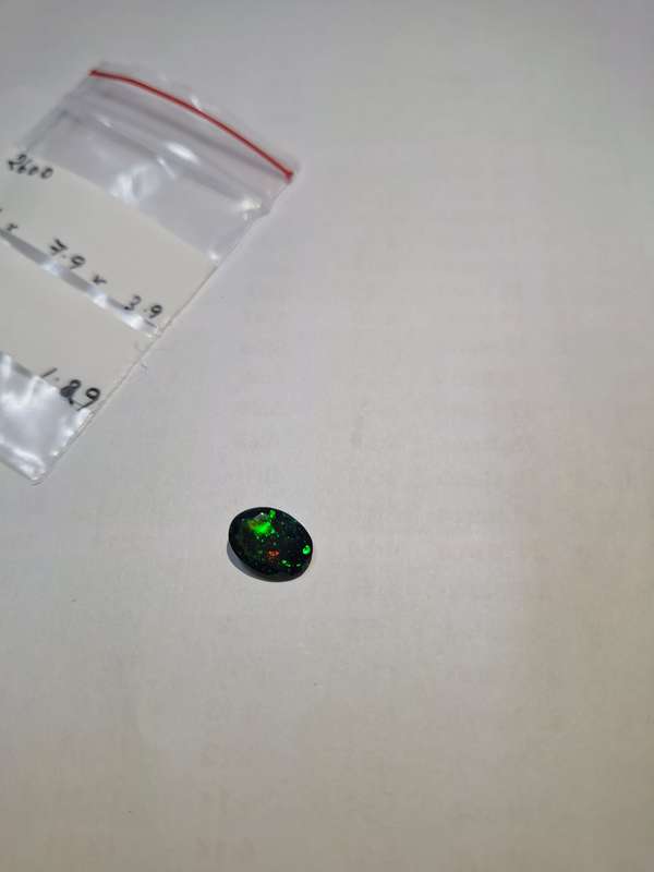 Natural Earth Mined Black Opal -1.29cts