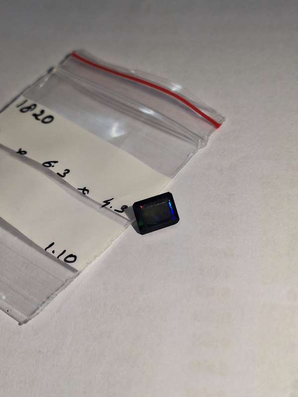 Natural Earth Mined Black Opal -1.10cts