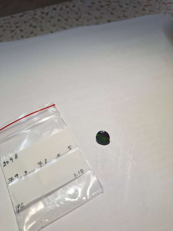 Natural Earth Mined Black Opal -1.10cts