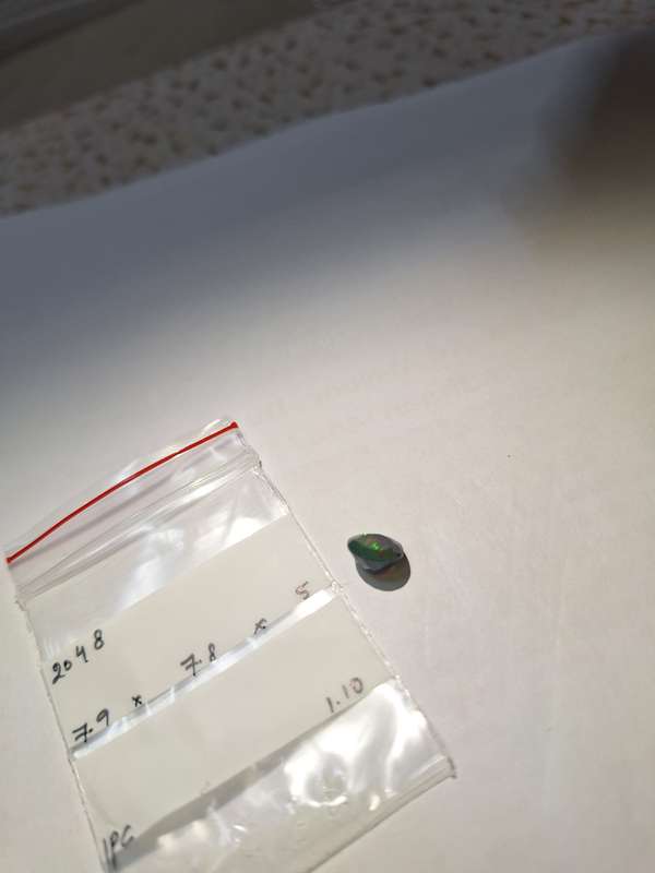 Natural Earth Mined Black Opal -1.10cts