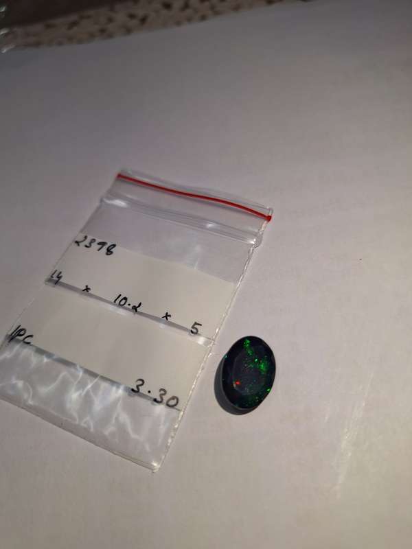 Natural Earth Mined Black Opal -3.30cts
