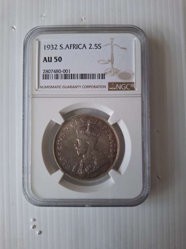 1932 2.5 SHILLINGS - NGC GRADED
