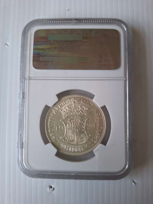 1924 SOUTH AFRICA (UNION)2.5 SHILLINGS - NGC GRADED