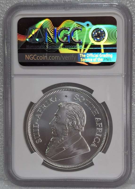 2021 SILVER KRUGER RAND 1OZ NGC GRADED MS70