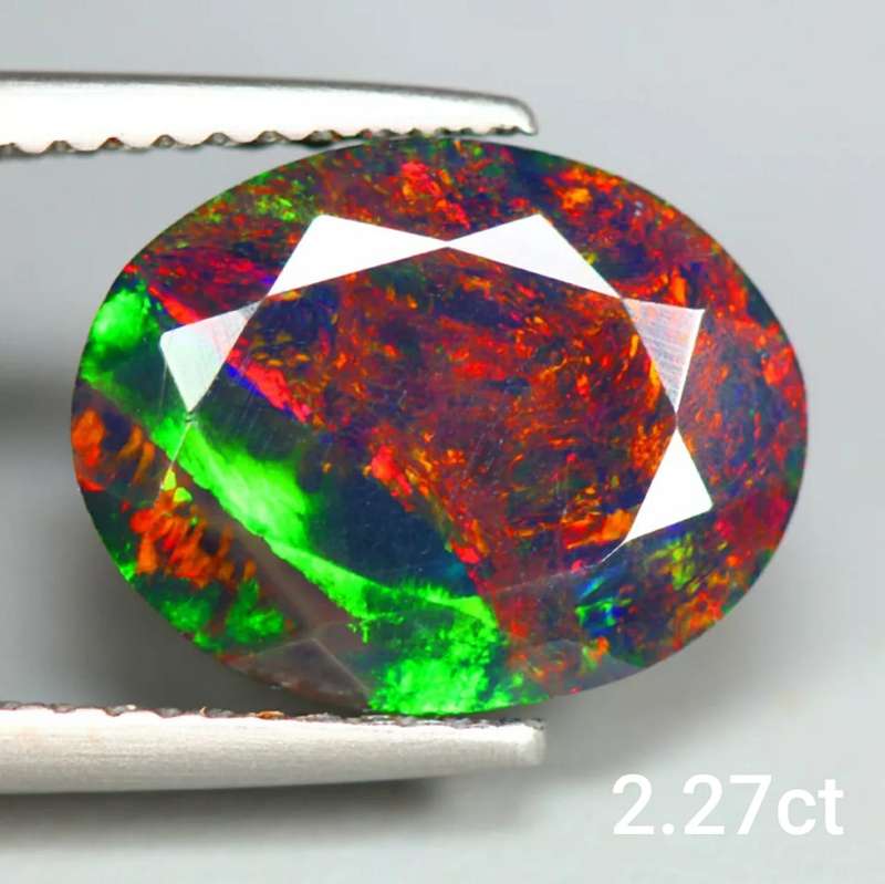 Natural Earth Mined Black Opal -2.27cts