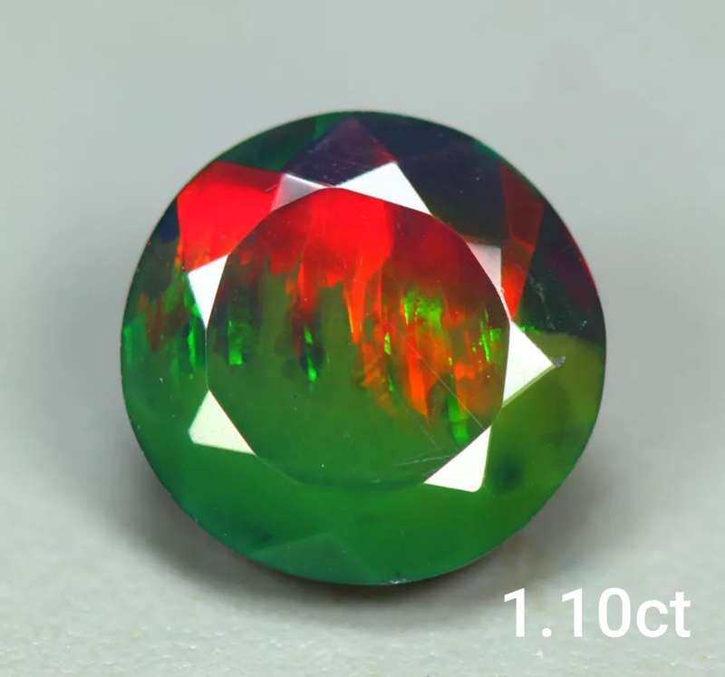 Natural Earth Mined Black Opal -1.10cts