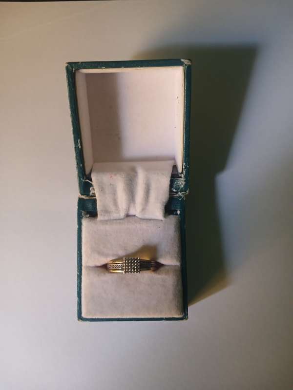 Ring silver and gold fancy 925 diamond dress rings