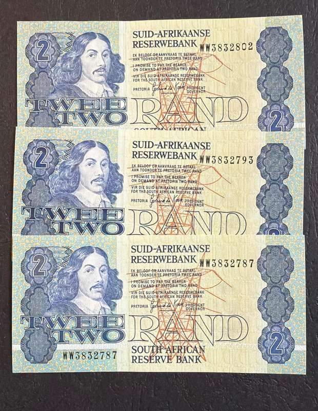 GPC de Kock RARE WW series R2 Replacement Notes - 3 uncirculated notes available