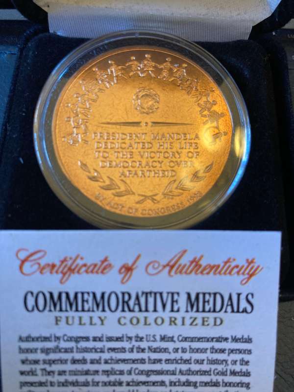 Commemorative Mandela USA coin