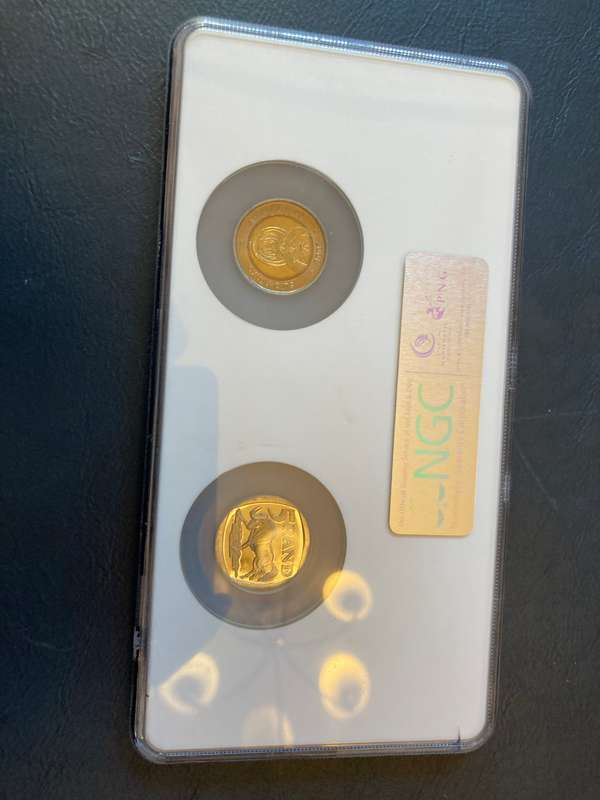 2 coin Mandela graded coin set- no longer offfered