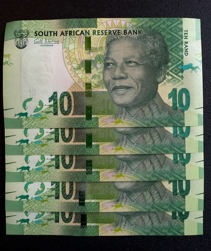 G Marcus Rare AA series R10 - 5 uncirculated notes available - bid - few opportunities to find