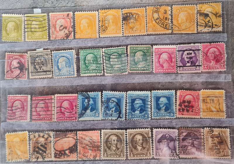 USA Vintage Stamps - George Washington (Prime Study Group 5)