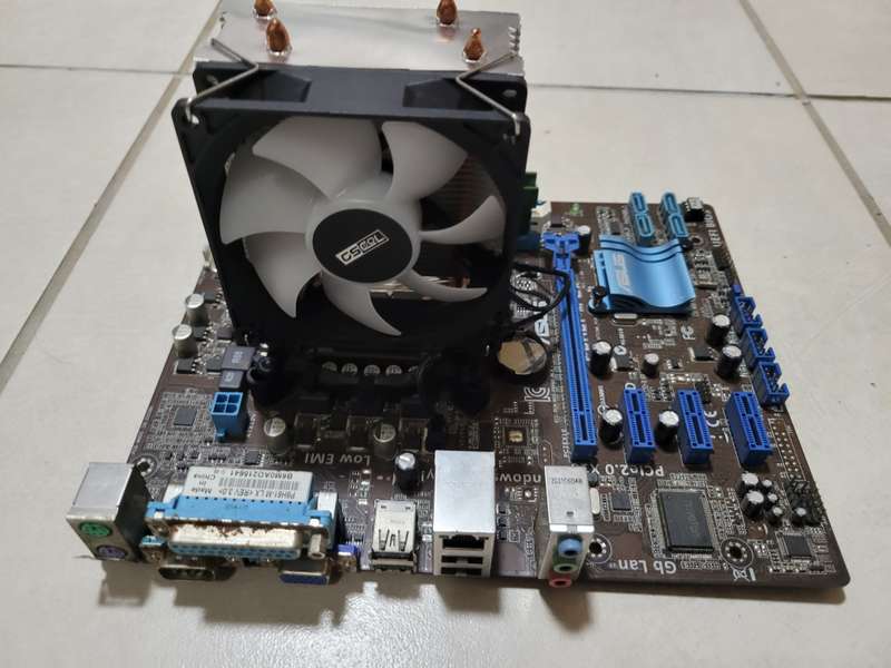 Asus H61M + i3 3250 + New RGB Cooler