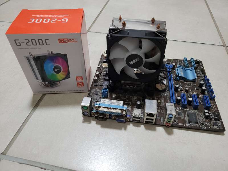 Asus H61M + i3 3250 + New RGB Cooler