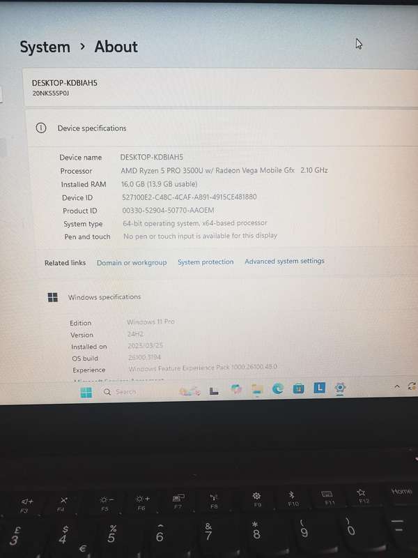 Lenovo ThinkPad T495 - AMD Ryzen 5 Pro - 16GB RAM - 256GB NVMe - 14" Screen