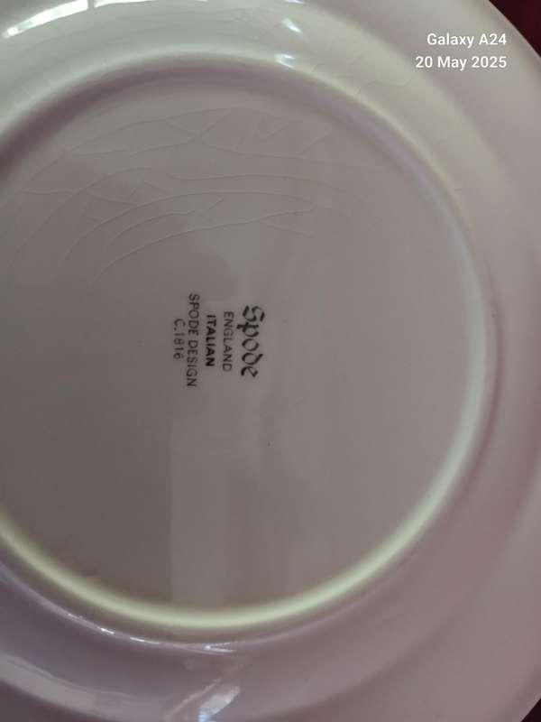 89Set of 4 Copeland Spode soup coups with underplates