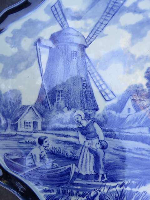 Boch, Belgium (Delft), blue and white wall plate