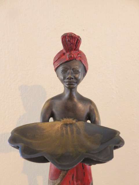 Cold painted bronze Blackamoor figurine