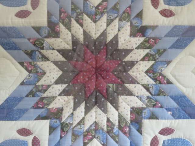 Framed Amish quilt