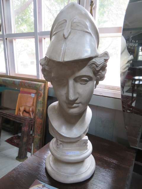 Roman bust of Minerva - goddess of war, wisdom and arts