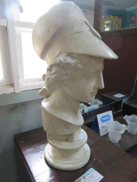 Roman bust of Minerva - goddess of war, wisdom and arts