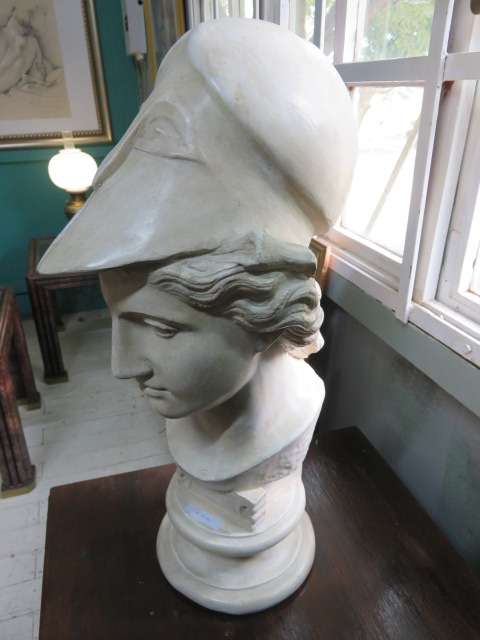 Roman bust of Minerva - goddess of war, wisdom and arts