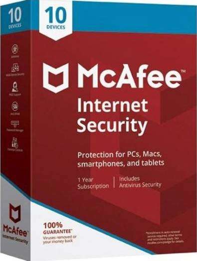 McAfee Internet Security - 10 Devices 1 Year