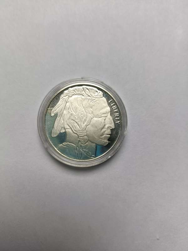 Liberty One half troy ounce silver Buffalo in capsule