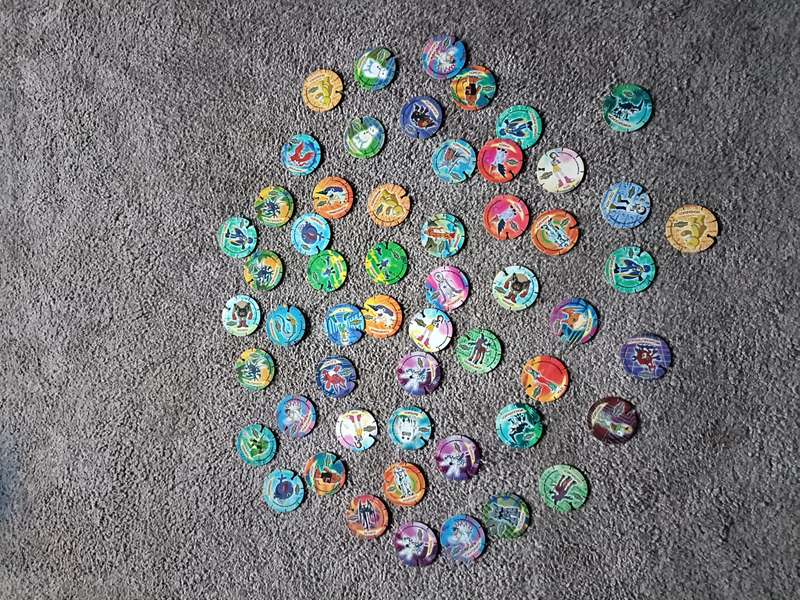 1999 Digimon cards and tazos